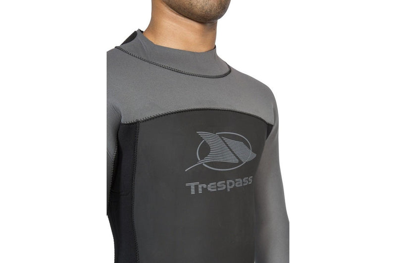 Trespass Diver Mens 5mm Full Length Neoprene Wetsuit (Black) (3XS)