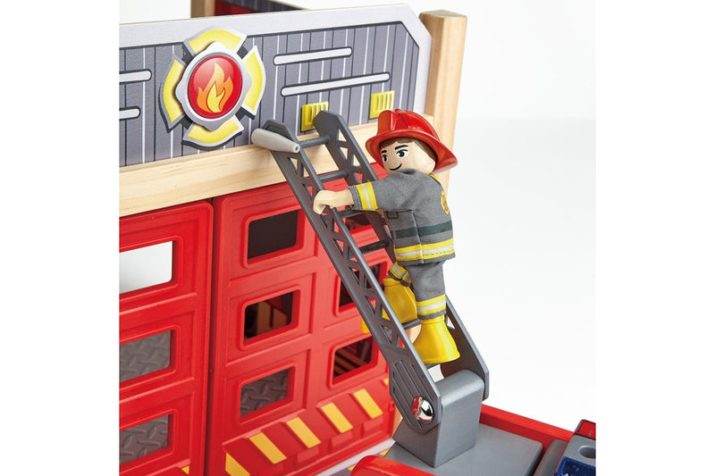 Hape: Fire-Engine - Wooden Playset