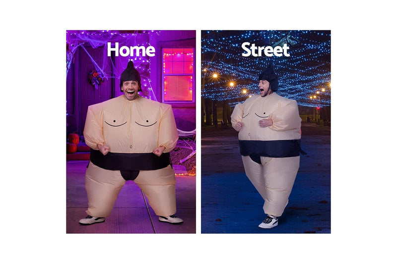 Inflatable Sumo Costume Adult Suit Blow Up Party Fancy Dress Halloween Cosplay