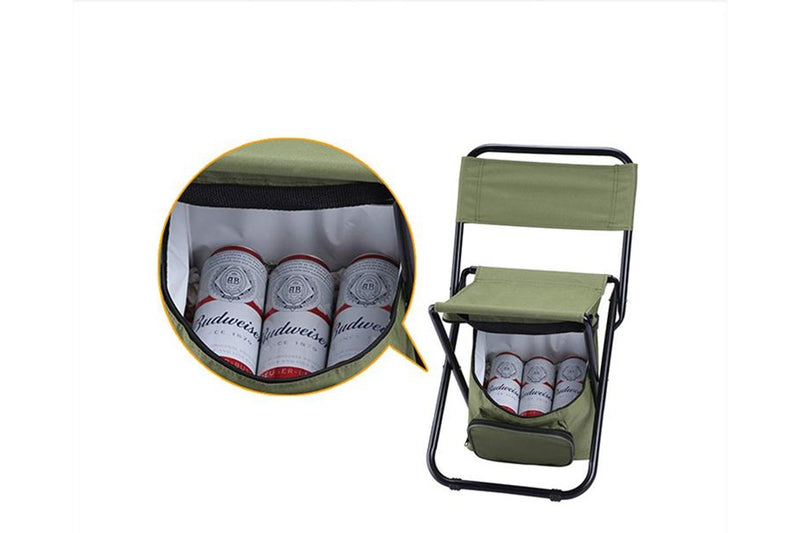 Ape Basics Foldable Camping Fishing Chair - Green