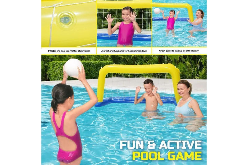 Costcom Water Polo Swimming Set Inflatable Pool Games UV Resistant 1.4m x 76cm