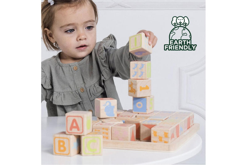 Le Toy Van Petilou ABC Wooden Blocks Educational Learning Toy Kids Toddler 12m+