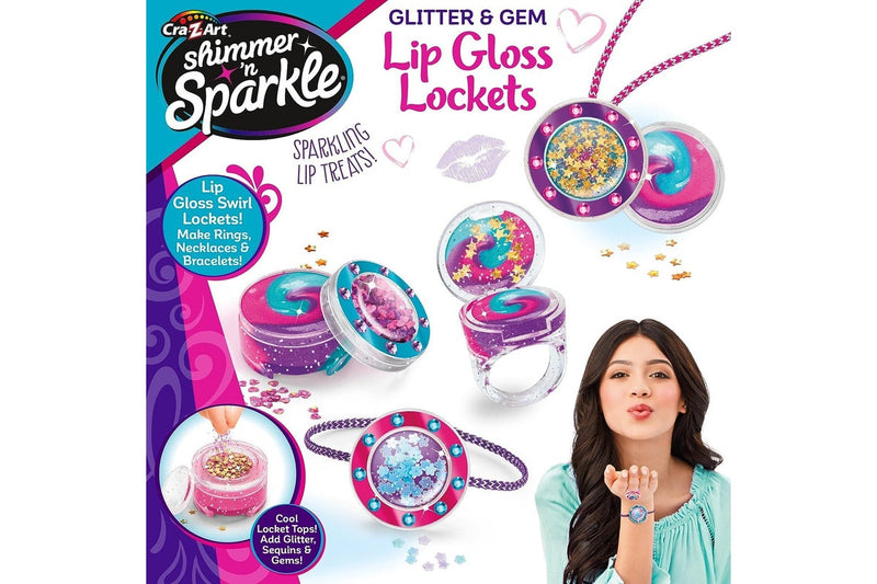 Shimmer N Sparkle: Glitter & Gem - Lip Gloss Lockets