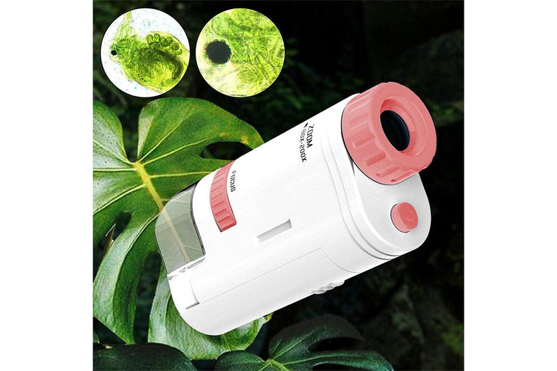 80X200x Magnifying Mini Microscope With Base Kids Science Toy Educational Educational Toys