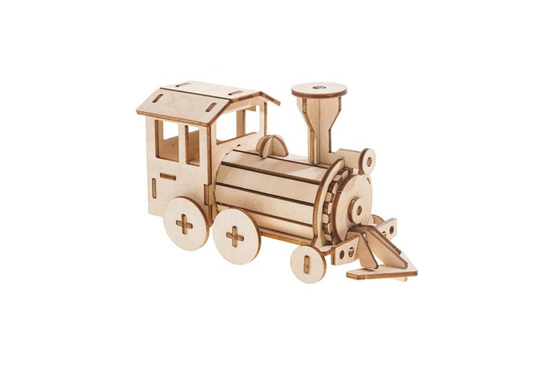 DIY Locomotive Train Kit: Build and Paint Your Own Wood Model Toy