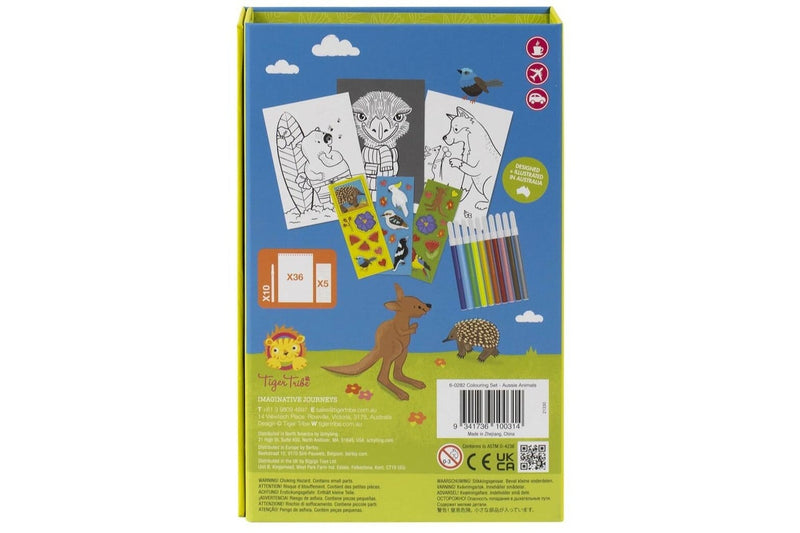 Tiger Tribe: Colouring Set - Aussie Animals