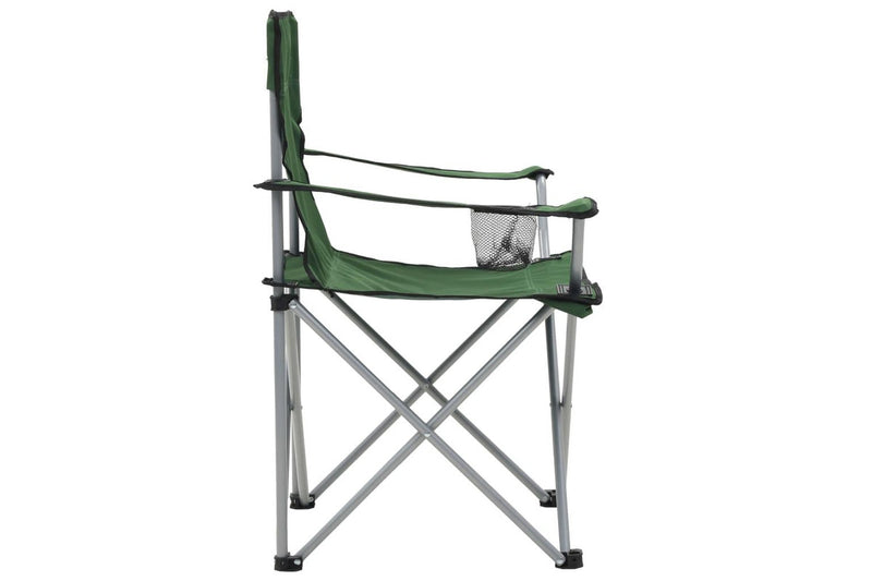 Camping Table and Chair Set 3 Pieces Green vidaXL