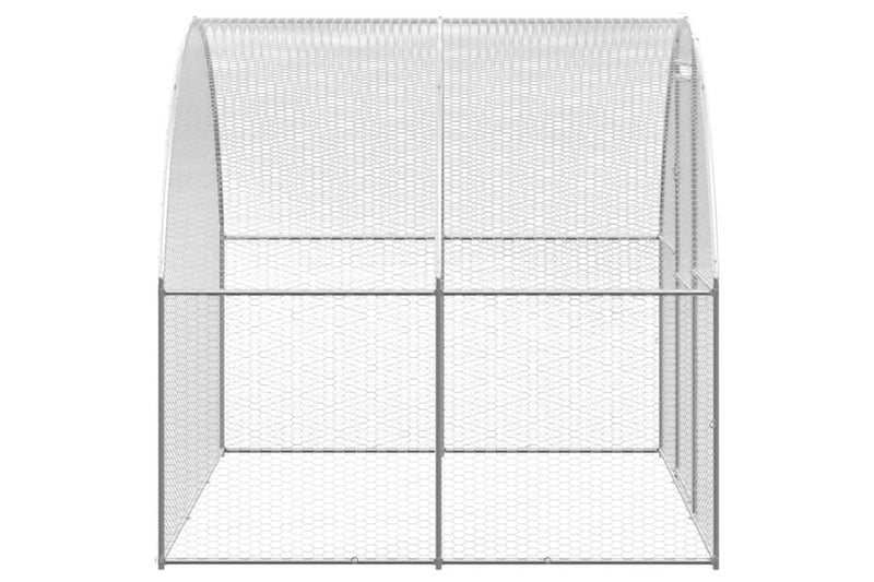 Outdoor Chicken Coop 3x24x2 m Galvanised Steel vidaXL