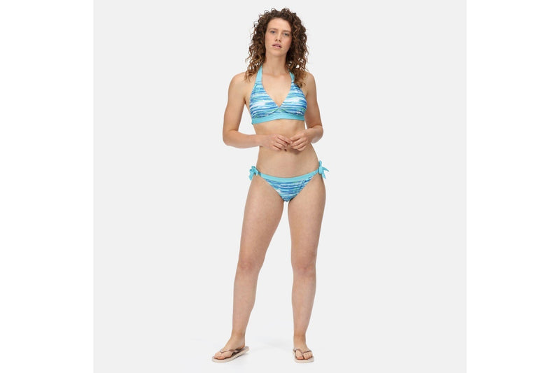 Regatta Womens/Ladies Flavia Brush Stroke Bikini Bottoms (Seascape) (12 UK)