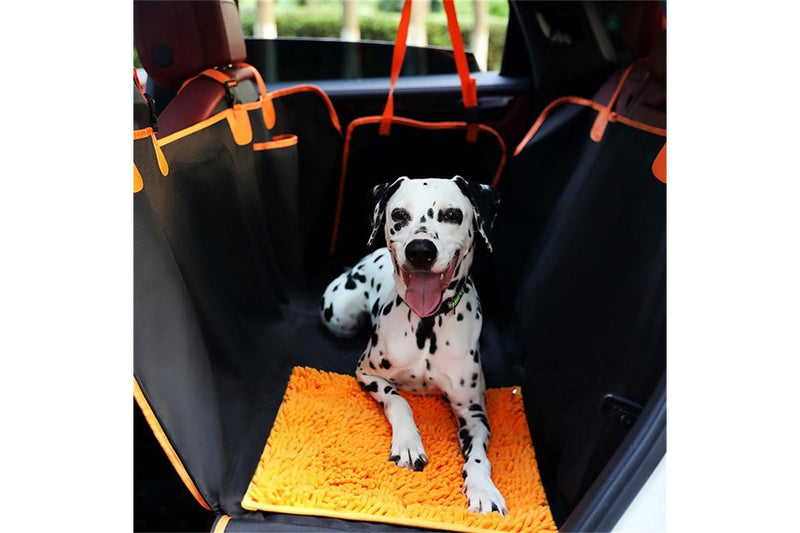 PETSWOL: Dog Car Seat Cover with Snuffle Mat