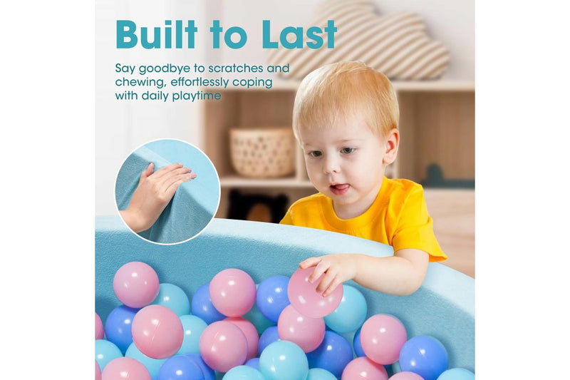 PlayPals Foam Ball Pit Soft with 200 Balls Blue