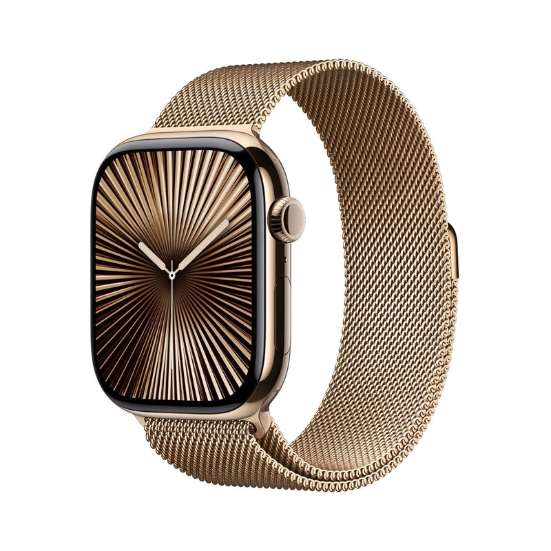 Apple Watch Series 10 GPS + Cellular 42mm Gold Titanium - Milanese Loop