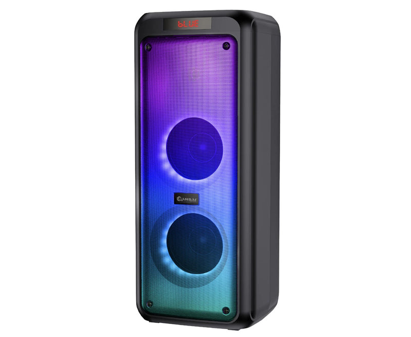 Sansai 400W Bluetooth Party LED Portable Electric Rechargeable Speaker w/Remote