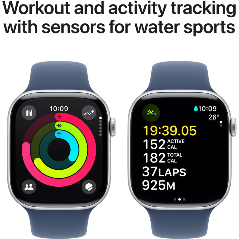 Apple Watch Series 10 GPS 42mm Silver Aluminium - Sport Band