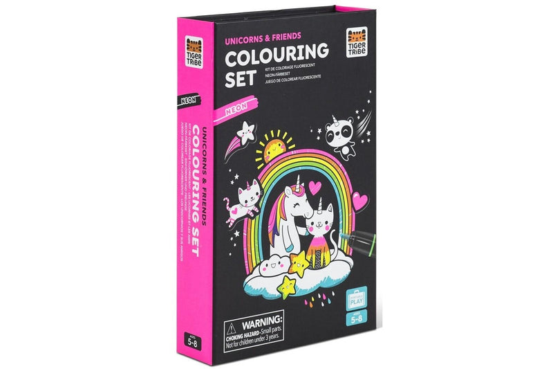 Tiger Tribe: Neon Colouring Unicorn & Friends