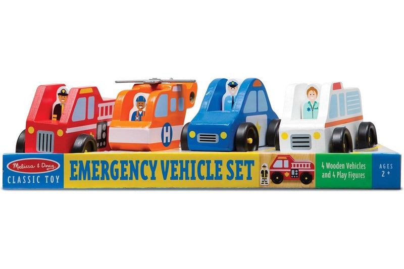 Melissa & Doug Emergency Vehicle Set Kids Childrens Interactive Play Toy 3+