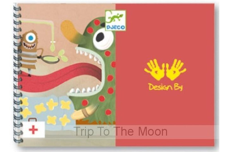 Djeco: Decorate The Creatures Finger Paint