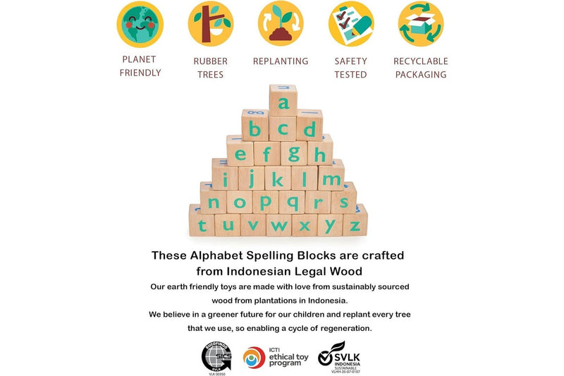 Mentari: Alphabet Spelling Blocks