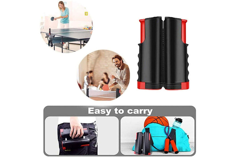 Table Tennis Kit Ping Pong Retractable Net Rack Portable Sports Training Indoor