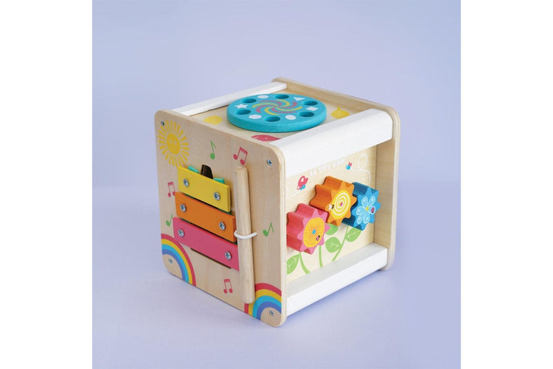 Le Toy Van Petilou Petit Activity Cube Wooden Educational Musical Toy Kids 2y+