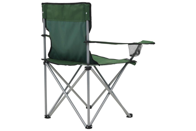 Camping Table and Chair Set 3 Pieces Green vidaXL