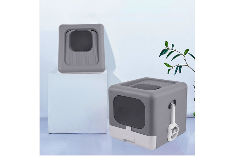 Hansona Sleek and Functional Cat Litter Box-Detachable Design