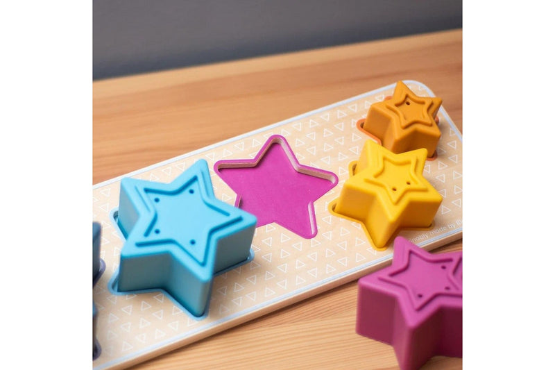 6pc Bigjigs Toys Shooting Star Sorter Kids Children Wooden Sensory Toy 12m+