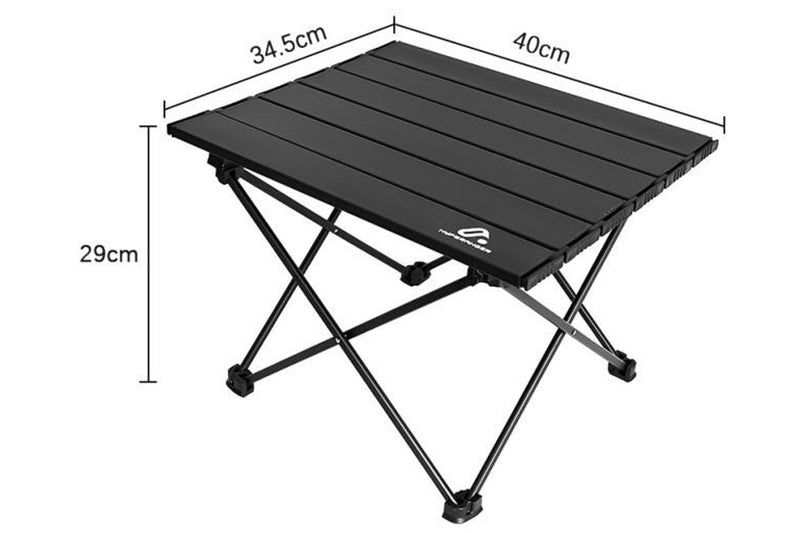 HYPERANGER Portable Aluminum Alloy Camping Table - Small