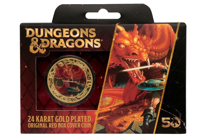 Dungeons & Dragons - 24k Gold Plated Coin (with Colour Print)