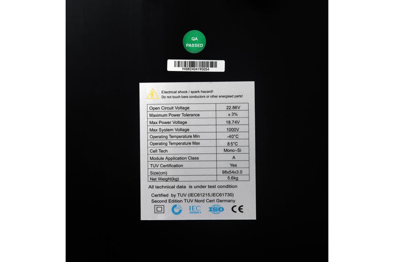 100W Solar Panel Fixed + MC4 Solar Panel Cable