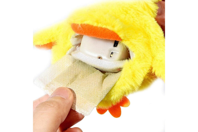 Little Yellow Duck Plush Doll Flapping Vibration Cat Interactive Toy Rechargeable