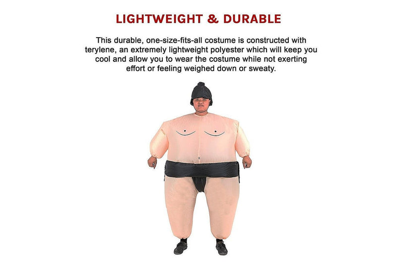 Sumo Fancy Dress Inflatable Suit Fan Operated Costume Dress Up, Costumes