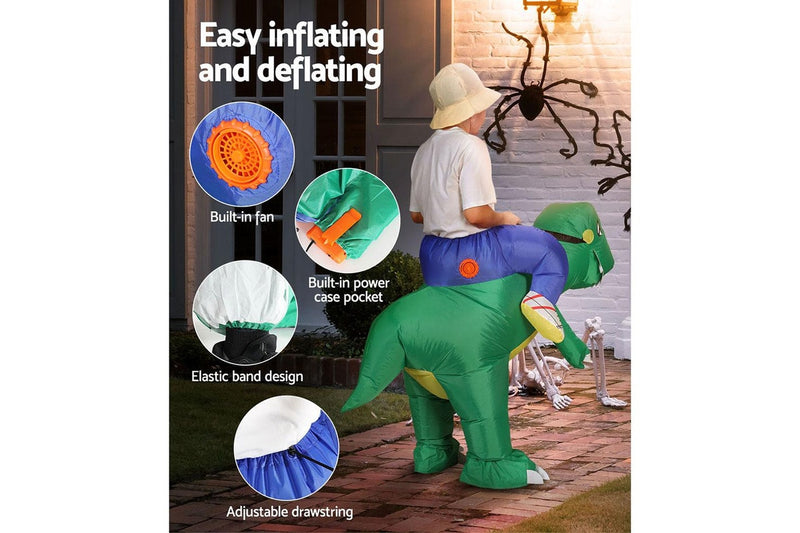 Inflatable Dinosaur Costume Adult Suit Blow Up Party Fancy Dress Halloween Cosplay