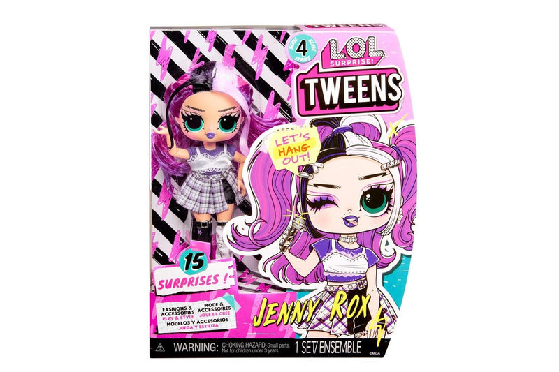 L.O.L. Surprise! Tweens Series 4 Fashion Dress Up Kids Doll Jenny Rox 16.5cm 4+