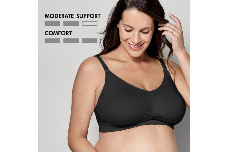 Medela: Keep Cool Ultra Maternity/Nursing Bra - Black (Large)