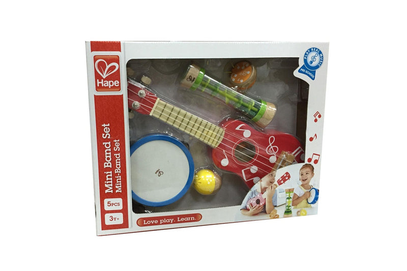 5pc Hape Mini Band Set Kids Children Wooden Musical Instruments Music Toy 3y+