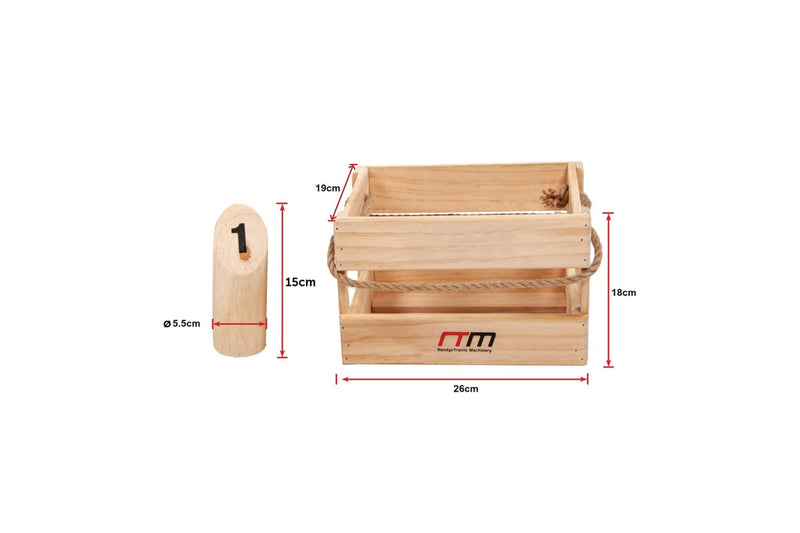 Number Toss Wooden Set Outdoor Games with Carry Case