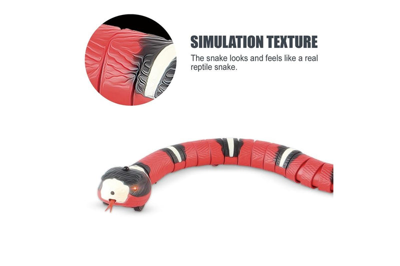 Pet Cat Toys Smart Sensing Snake USB Charging Electron Interactive Toy