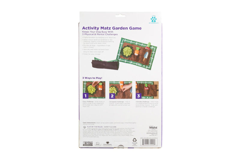 Outward Hound: Activity Matz Garden Game, Dog Puzzle Mat - Multicolored