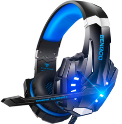 BENGOO G9000 Stereo Gaming Headset - Blue