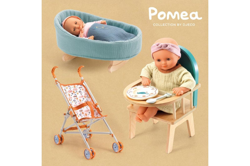 Djeco Pistache Pomea 32cm Soft Body Doll Kids Children Fun Pretend Play Toy 18m+