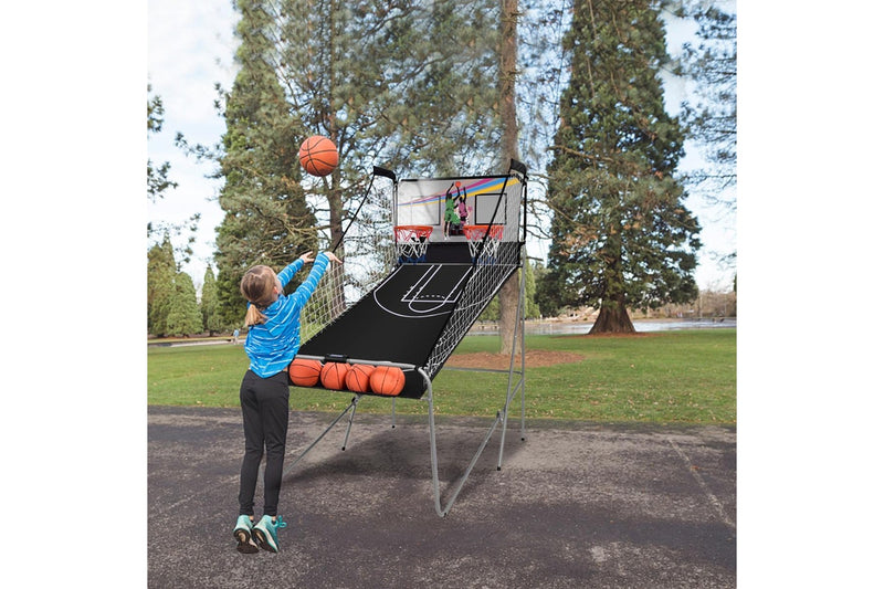 Costway Arcade Basketball Game 2-Player Basketball System Electronic Scoring Sports Indoor Exercise