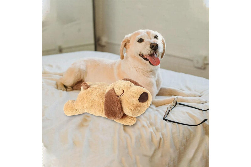 Costcom Puppy Cat Toy Heartbeat Soft Plush Sleeping Buddy Pet Dog Anxiety Behavioral Aid