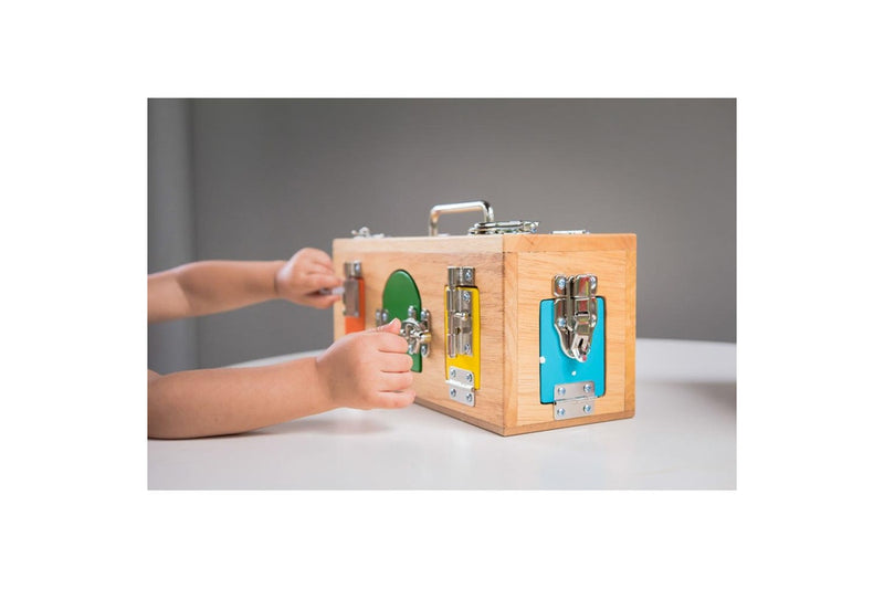 Mamagenius 32cm Original Lock Activity Box Solving Wooden Toy Kids Children 3y+