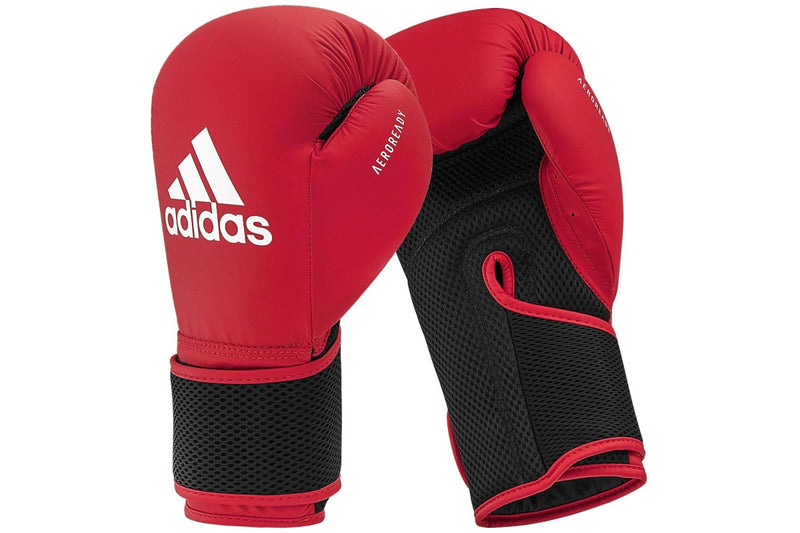 Adidas Hybrid 25 Boxing Gloves - Red / White - 14oz