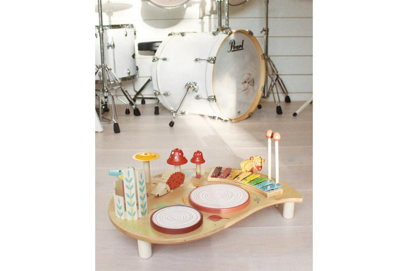 Tender Leaf Toys 50cm Forest Musical Table Wooden Instrument Toy Set Kids 3y+