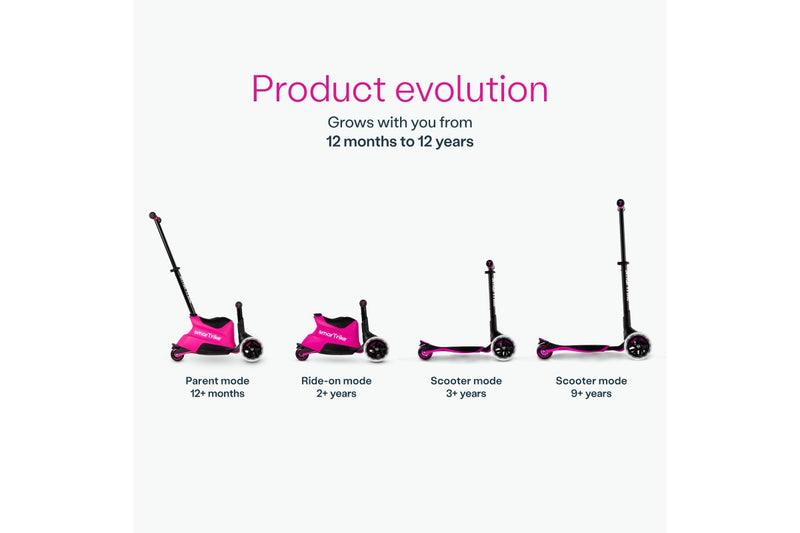 Smartrike XScooter + RideOn - Pink