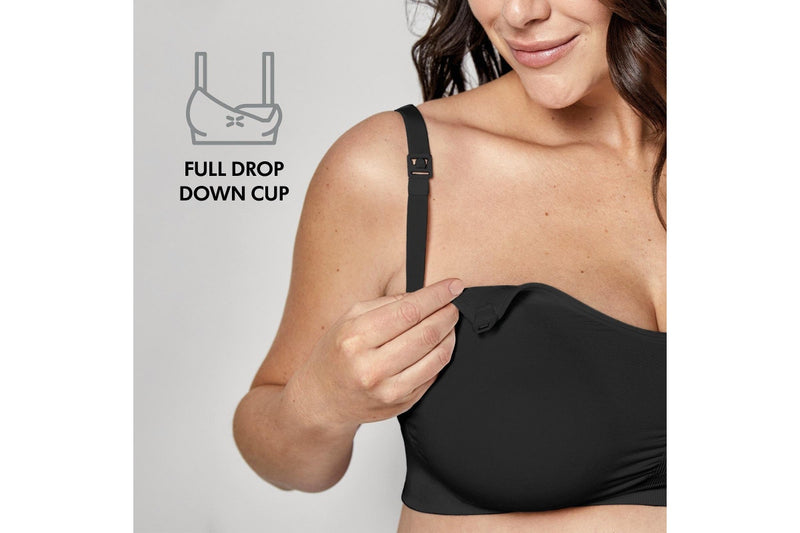 Medela: Keep Cool Ultra Maternity/Nursing Bra - Black (Large)