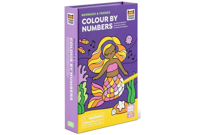 Tiger Tribe: Colour By Numbers - Mermaids and Friends