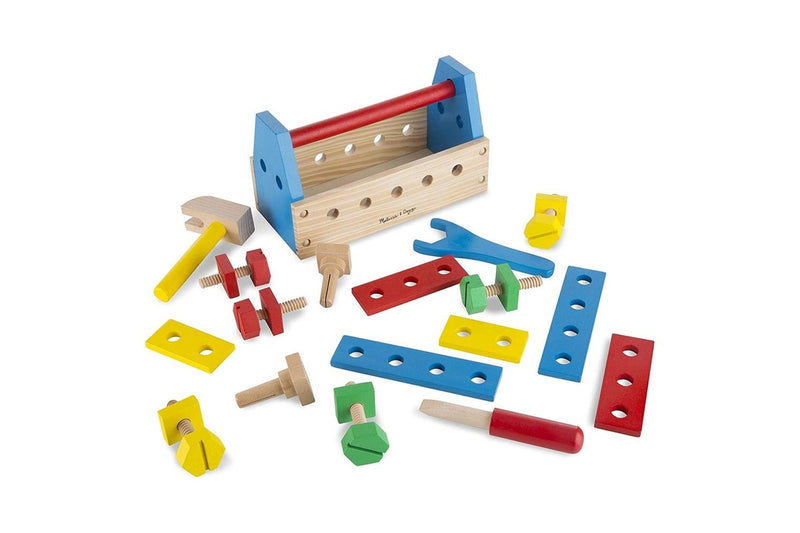 24pc Melissa & Doug Wooden Toys Take-Along Tool Kit Play Set Kids Children 3y+